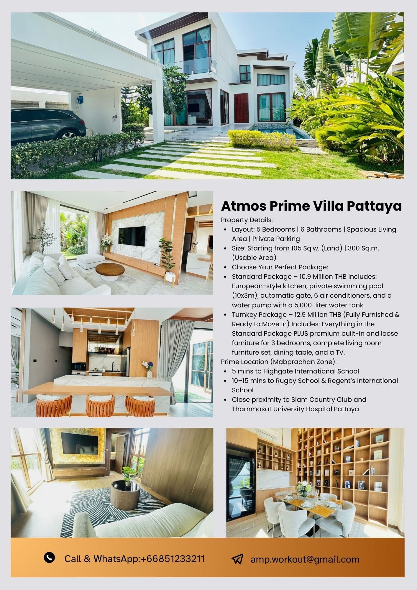 Atmos Prime Villa Pattaya — วิลล่า — บางละมุง, ชลบุรี